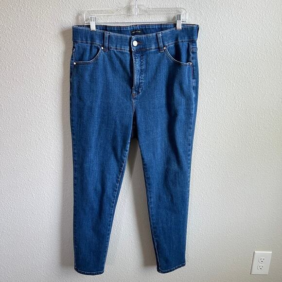 Universal Standard Skinny Jeans Women's 34 High Rise Stretch Denim Medium Wash - Picture 1 of 6